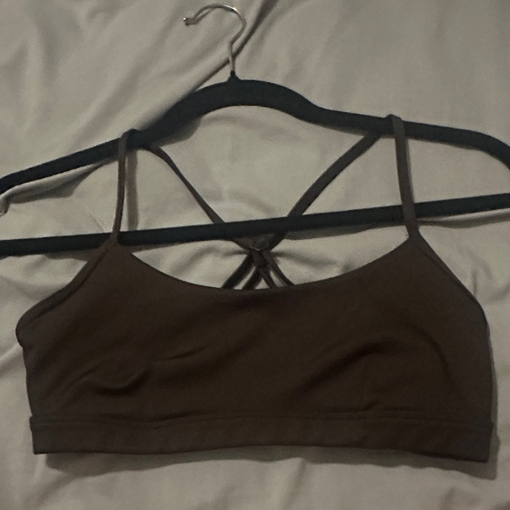 ALO Yoga Brown Strappy Bandeau